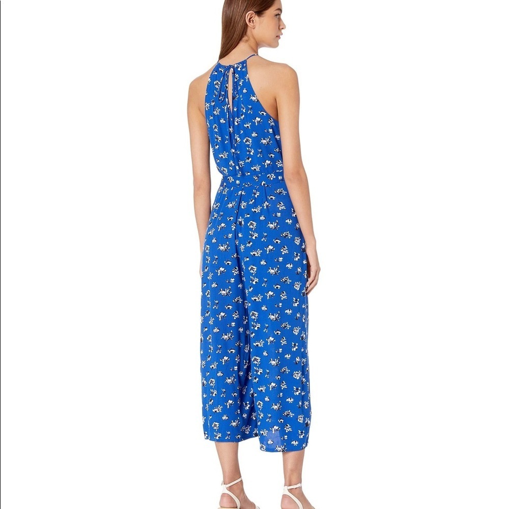 NWT 1. State Wrap Front Jumpsuit Blue SZ 14 - Picture 3 of 4